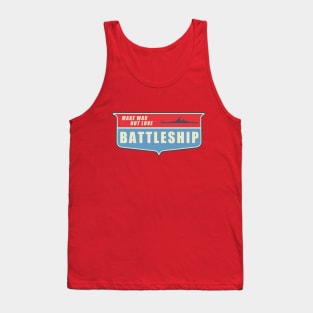 Vintage Battleship Make War Not Love Tank Top